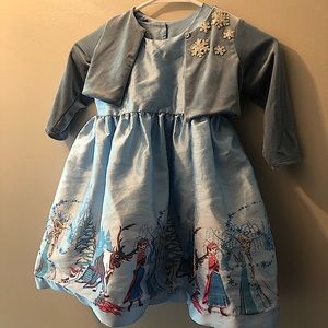 Peppa and Julie girls 4T Disney Frozen dress